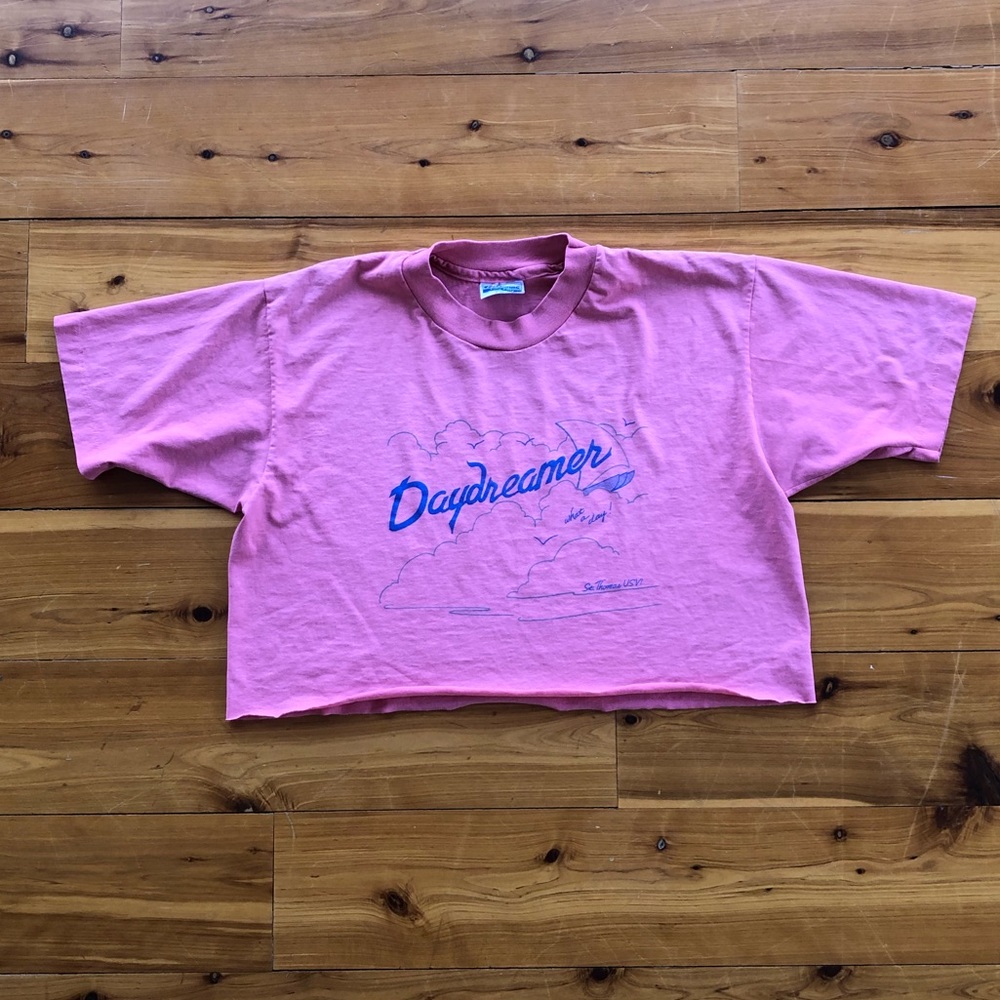Vtg Hanes Daydreamer Crop Top